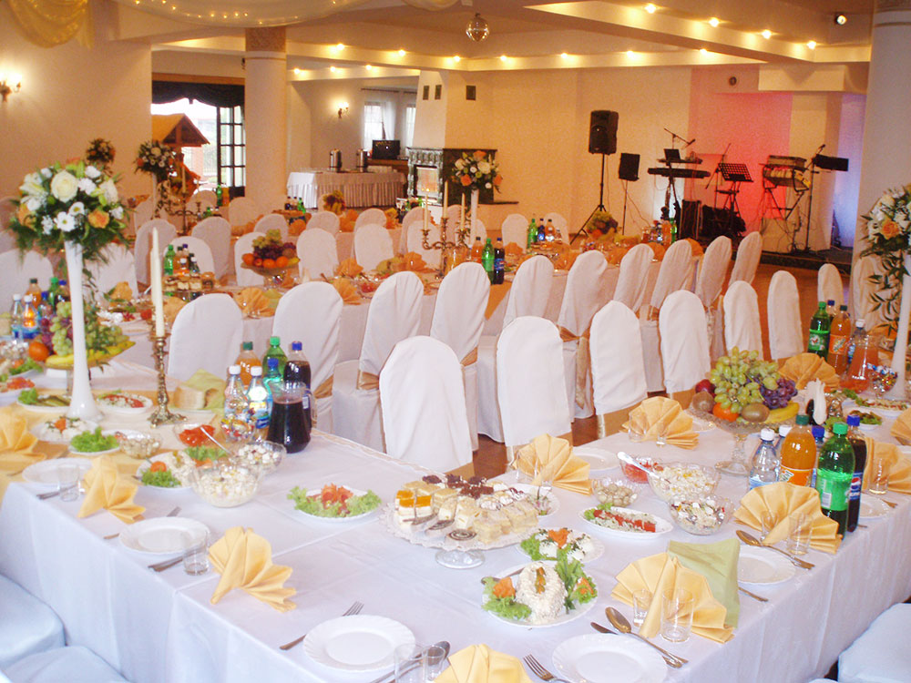 Wnętrze sali weselnej Bronowska